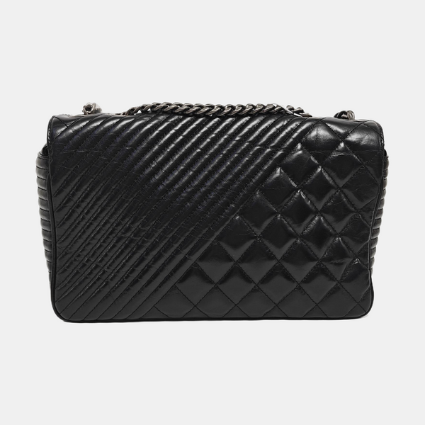 COCO BOY Quilted Calfskin Black