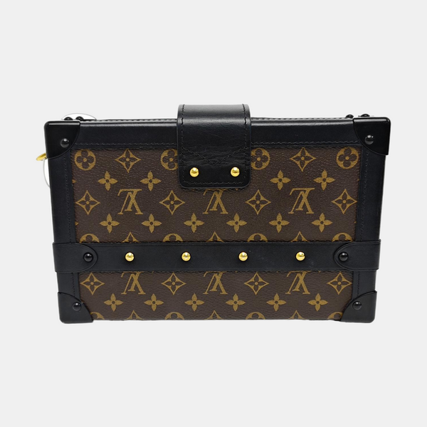 PETITE MALLE Monogram Coated Canvas Brown