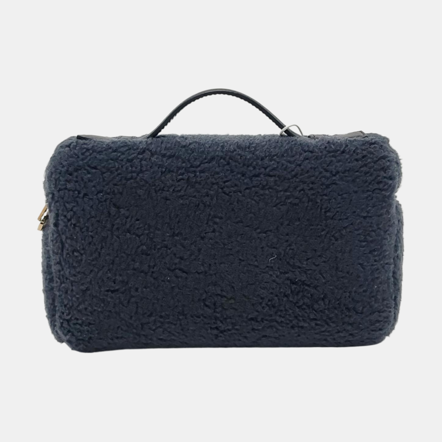 Fabric Top Handle Bag Blue
