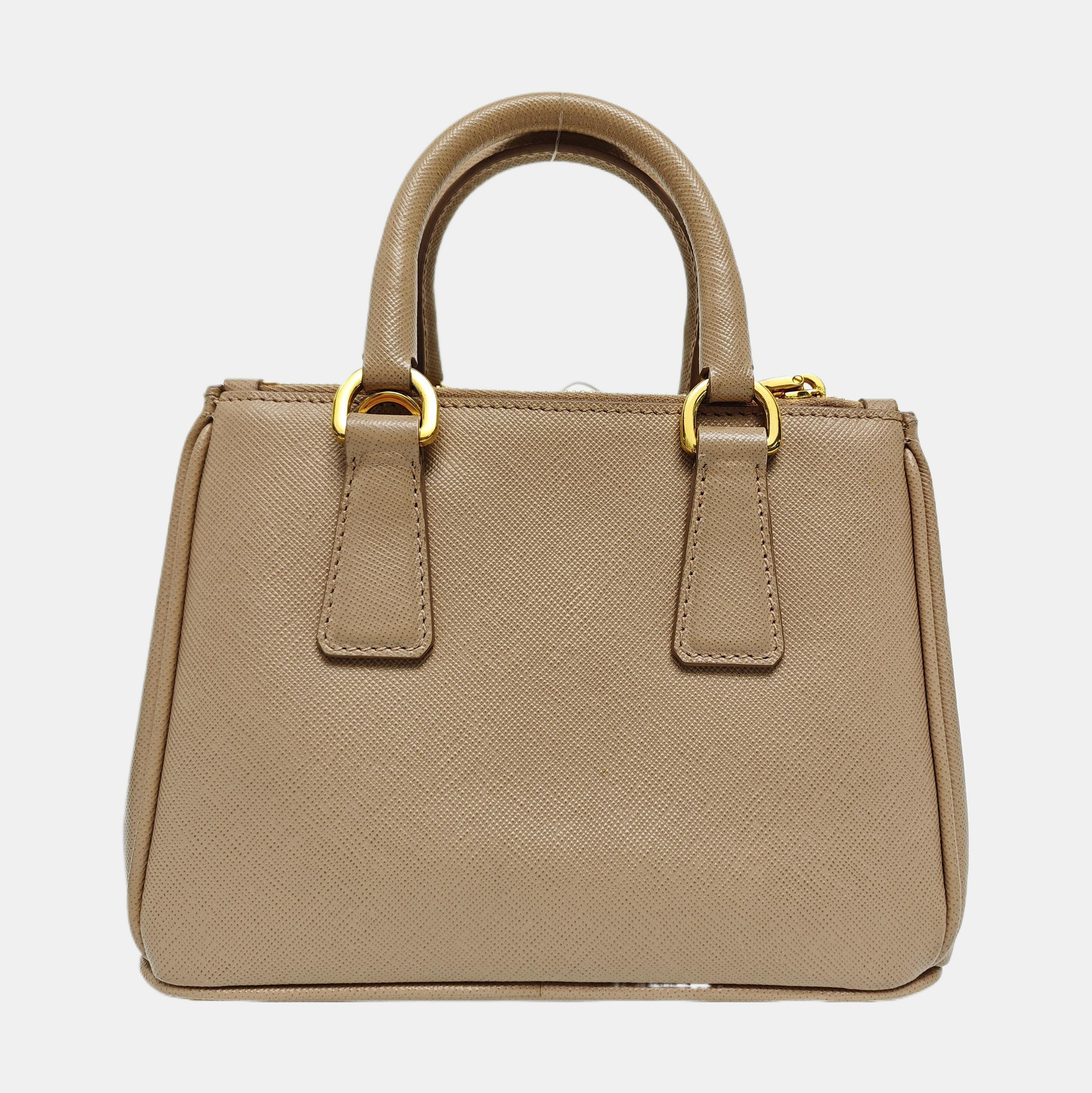 Galleria Super Mini en piel de becerro Saffiano rosa