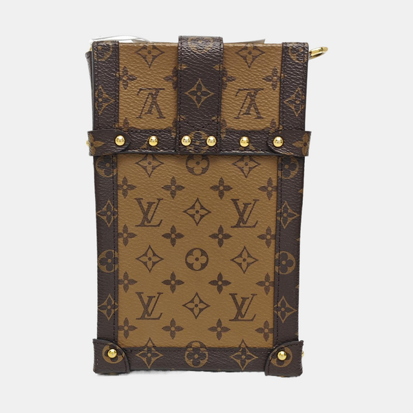 TRUNK Monogram Coated Canvas Brown