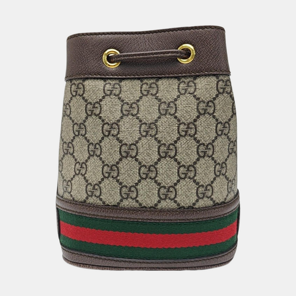 Ophidia Mini Monogram Coated Canvas Beige