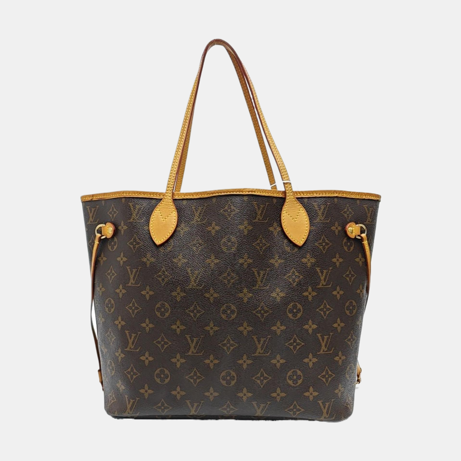 NEVERFULL MM Monogram Coated Canvas Brown