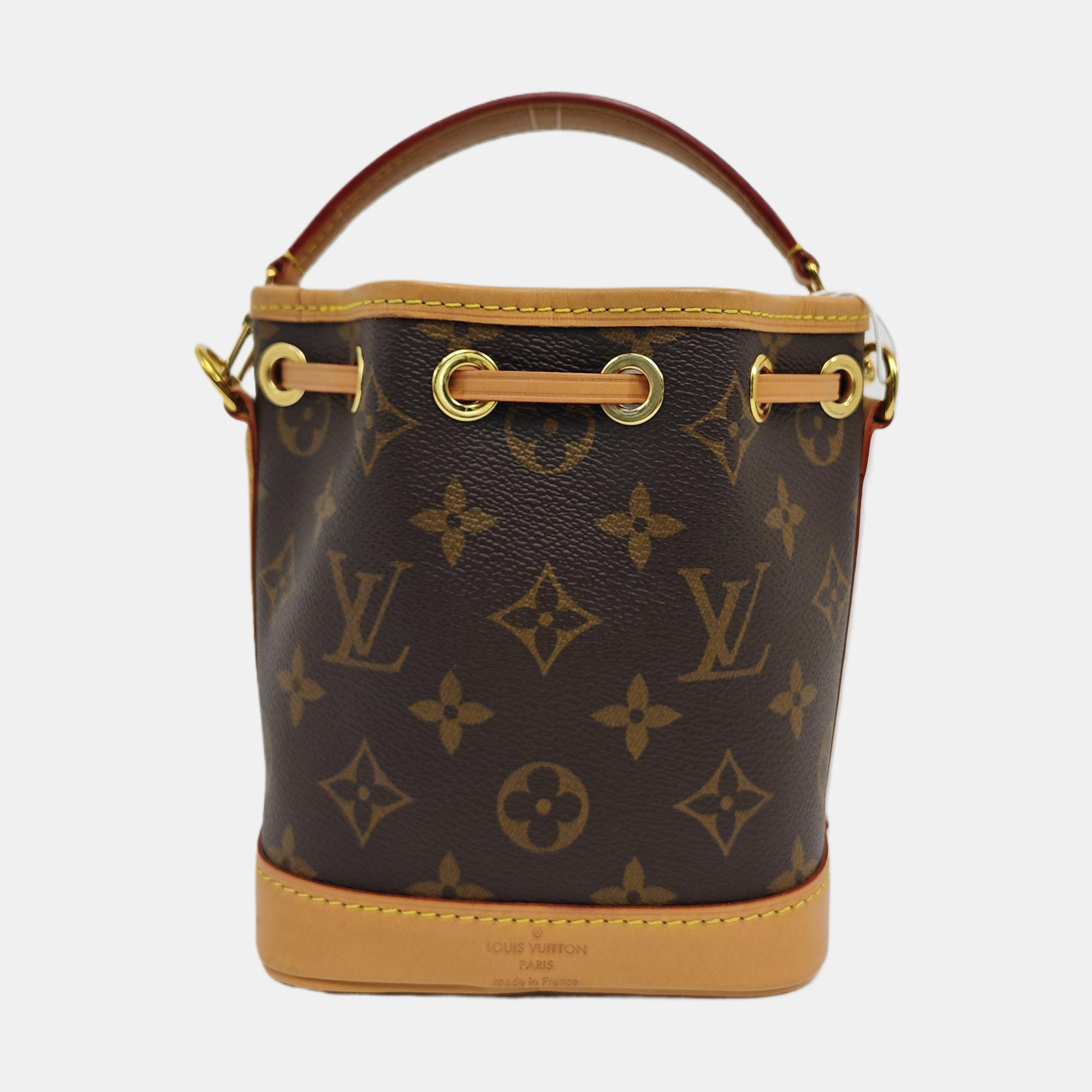 NOÉ Nano Monogram Coated Canvas Brown