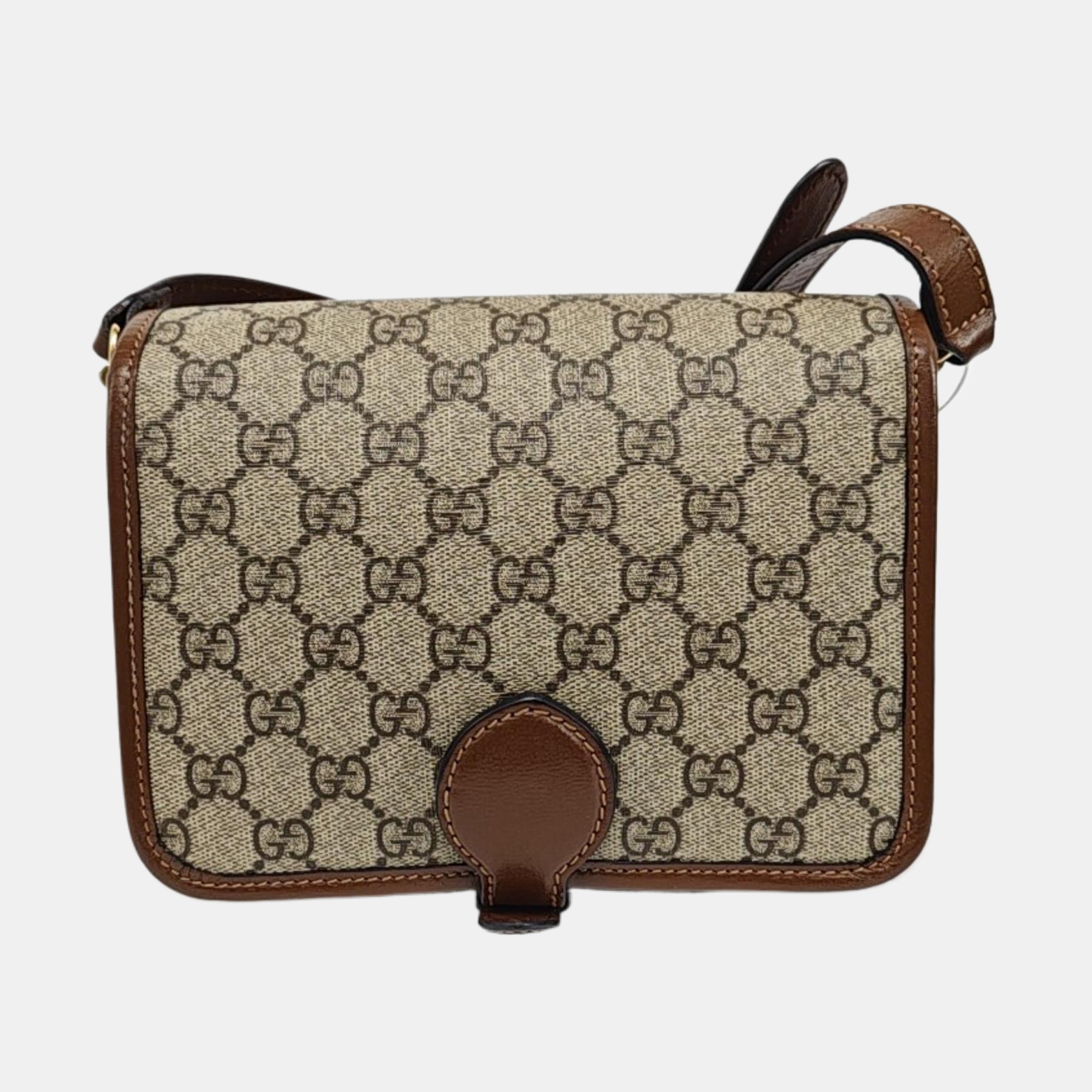 Retro Mini Monogram Coated Canvas Beige