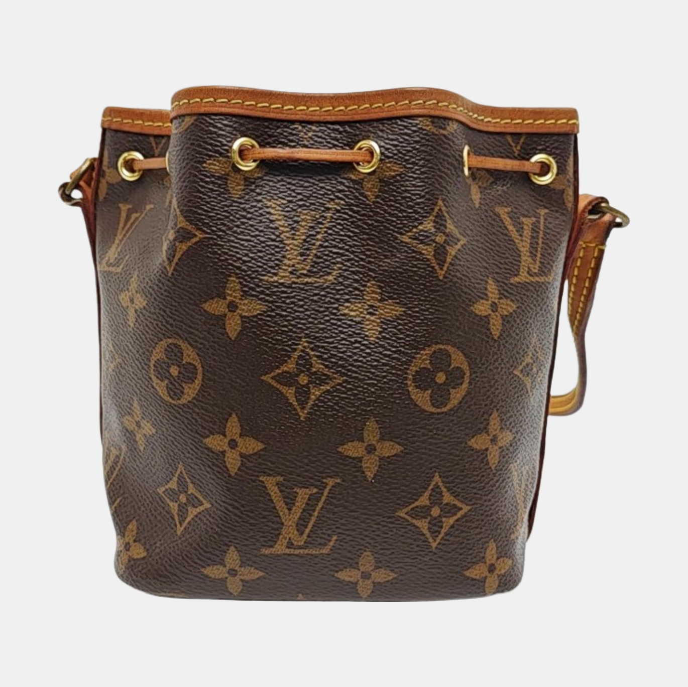 NÉONOÉ Nano Monogram Coated Canvas Brown