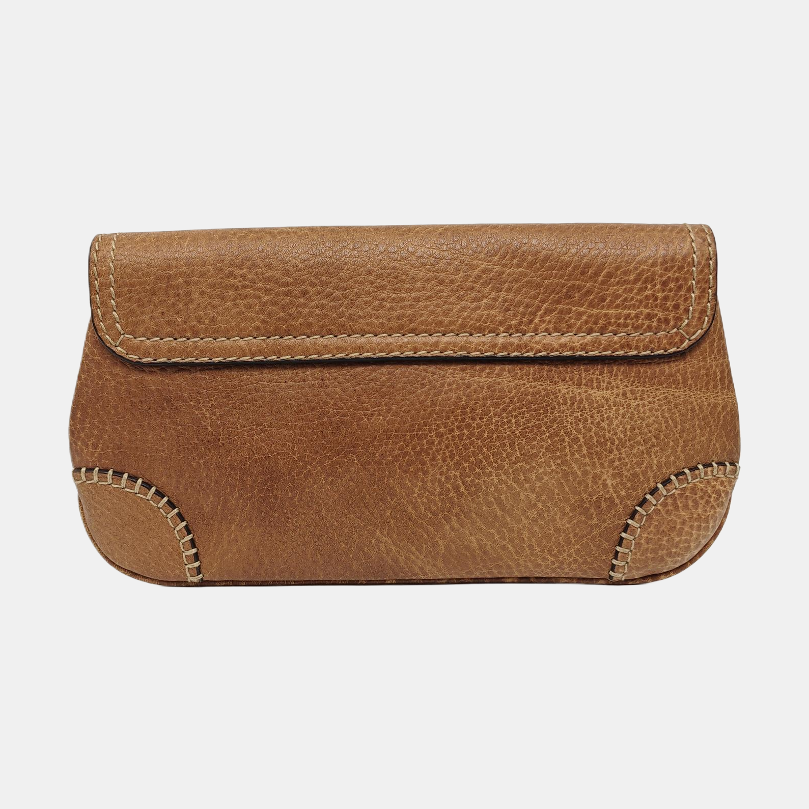 Calfskin Clutch Brown