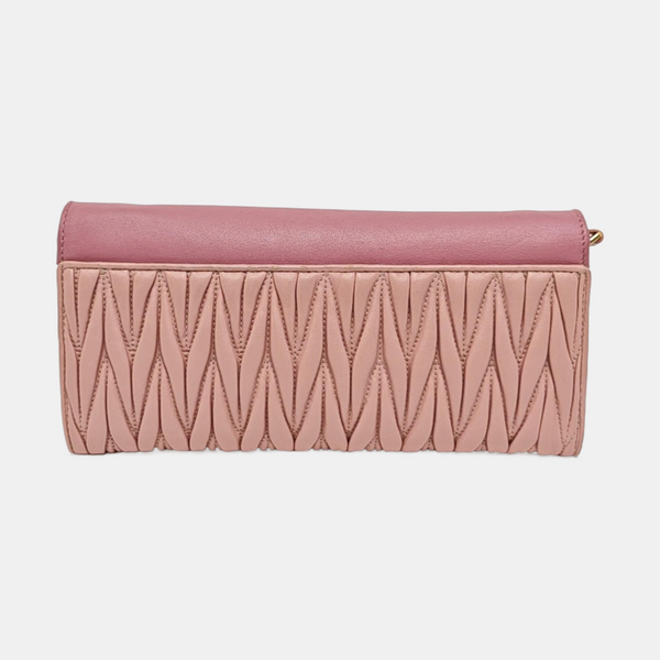 Quilted Lambskin Shoulder Bag Pink