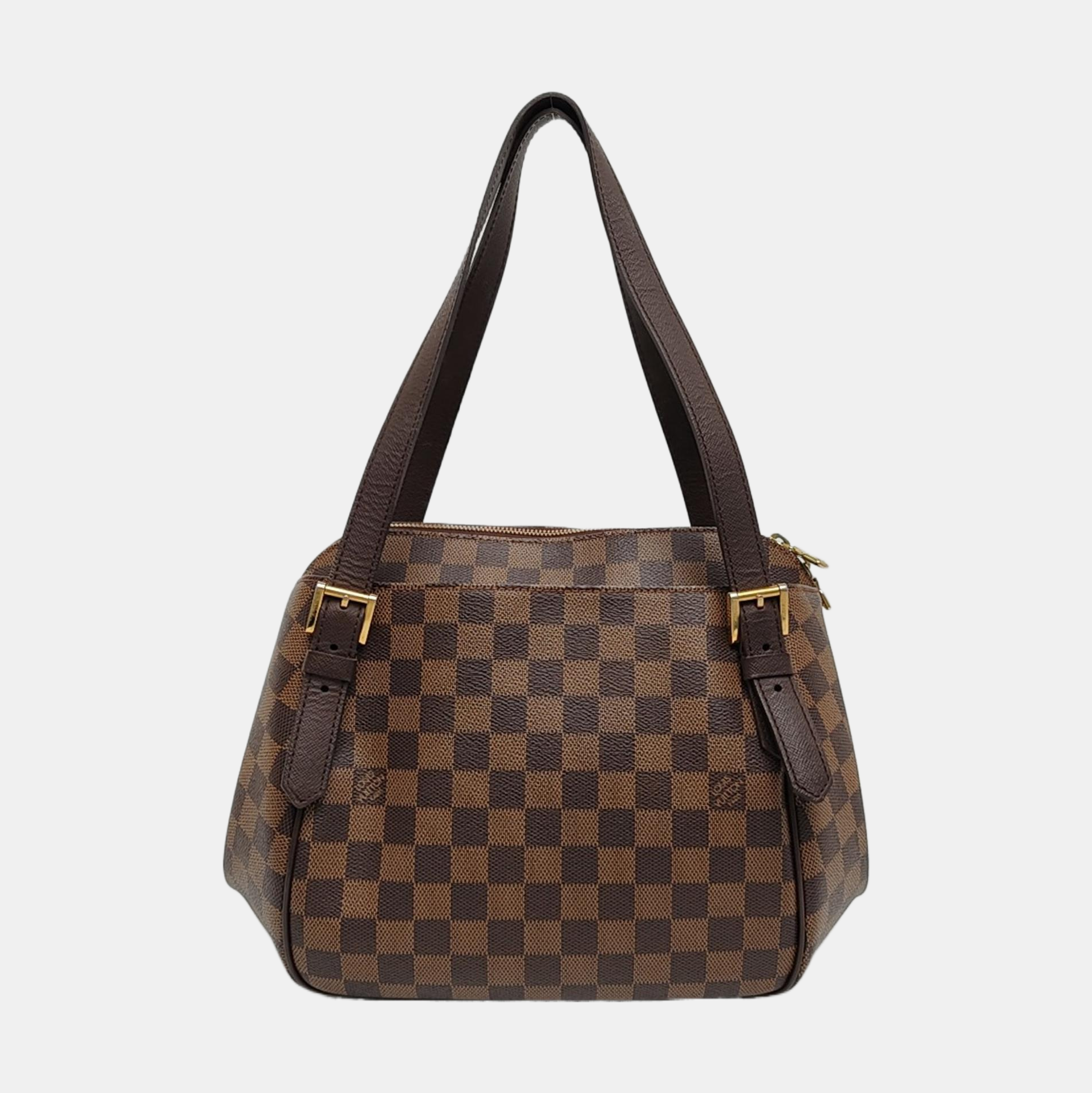 RIVINGTON Damier Ebene Coated Canvas Brown