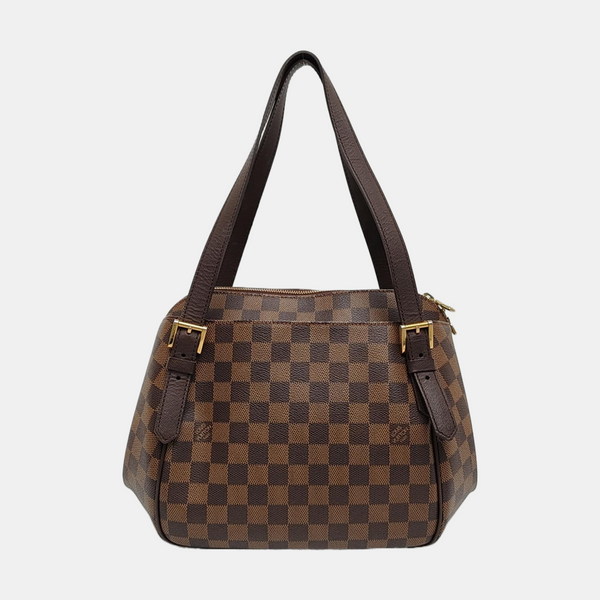 RIVINGTON Damier Ebene Coated Canvas Brown