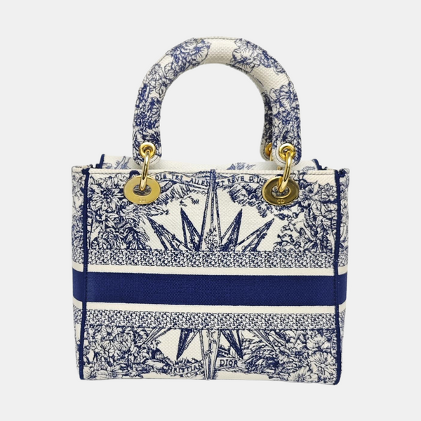 Lady D-Lite Medium Canvas Blue