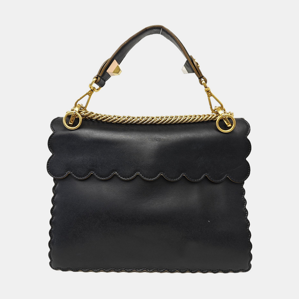 Kan I Medium Calfskin Black