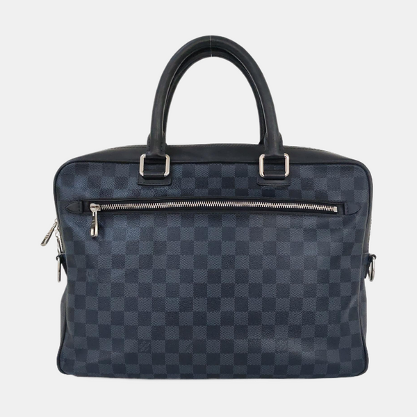 PORTE-DOCUMENTS Damier Coated Canvas Blue