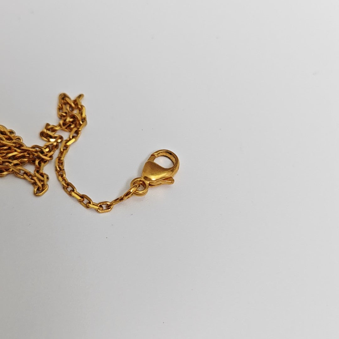Pop H Metal Gold Necklace