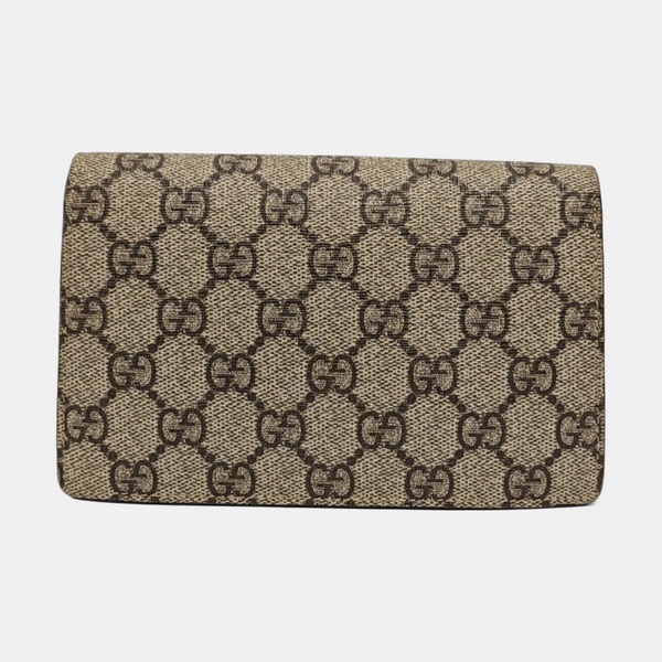 Dionysus Super Mini Monogram Coated Canvas Beige