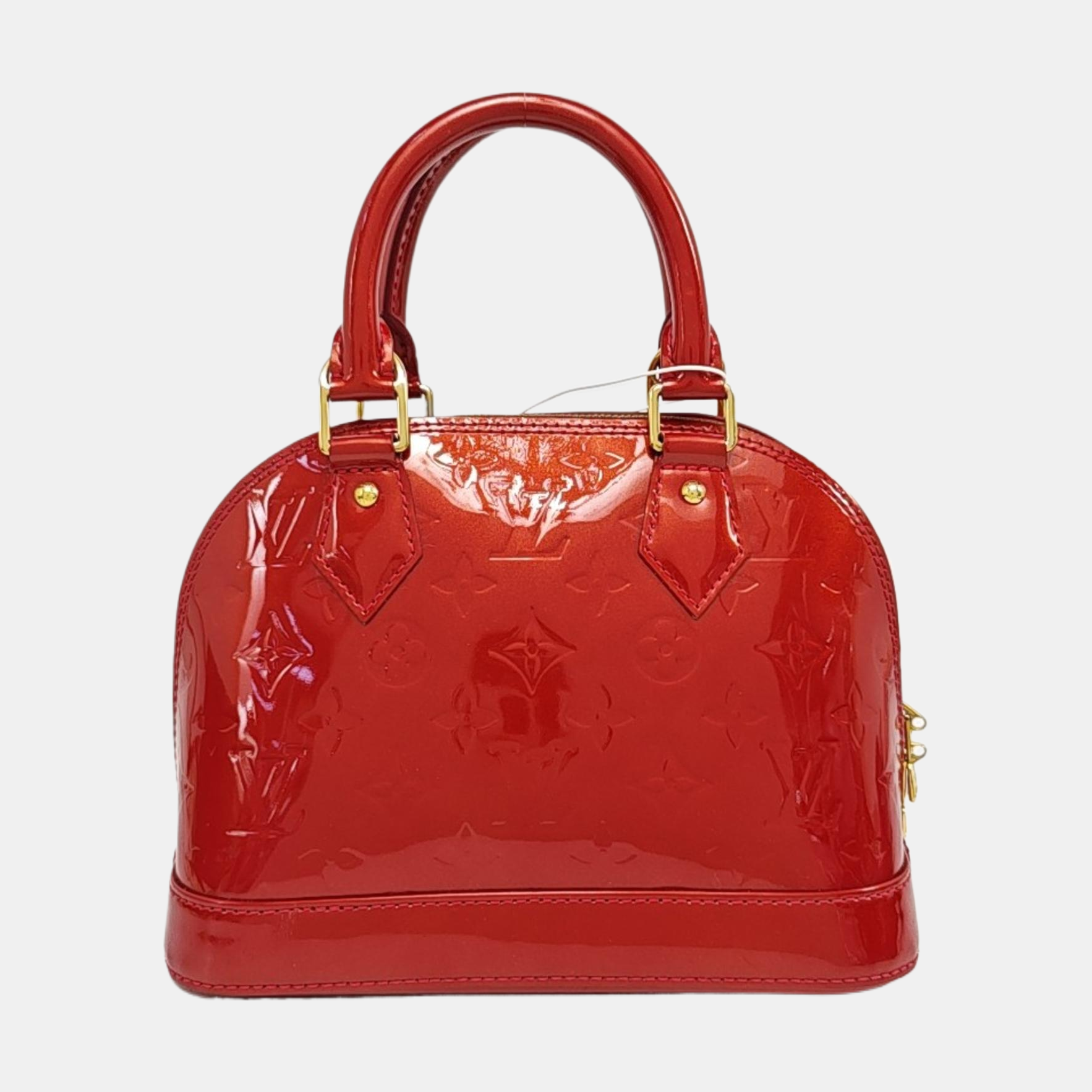 ALMA BB Monogram Patent Leather Red
