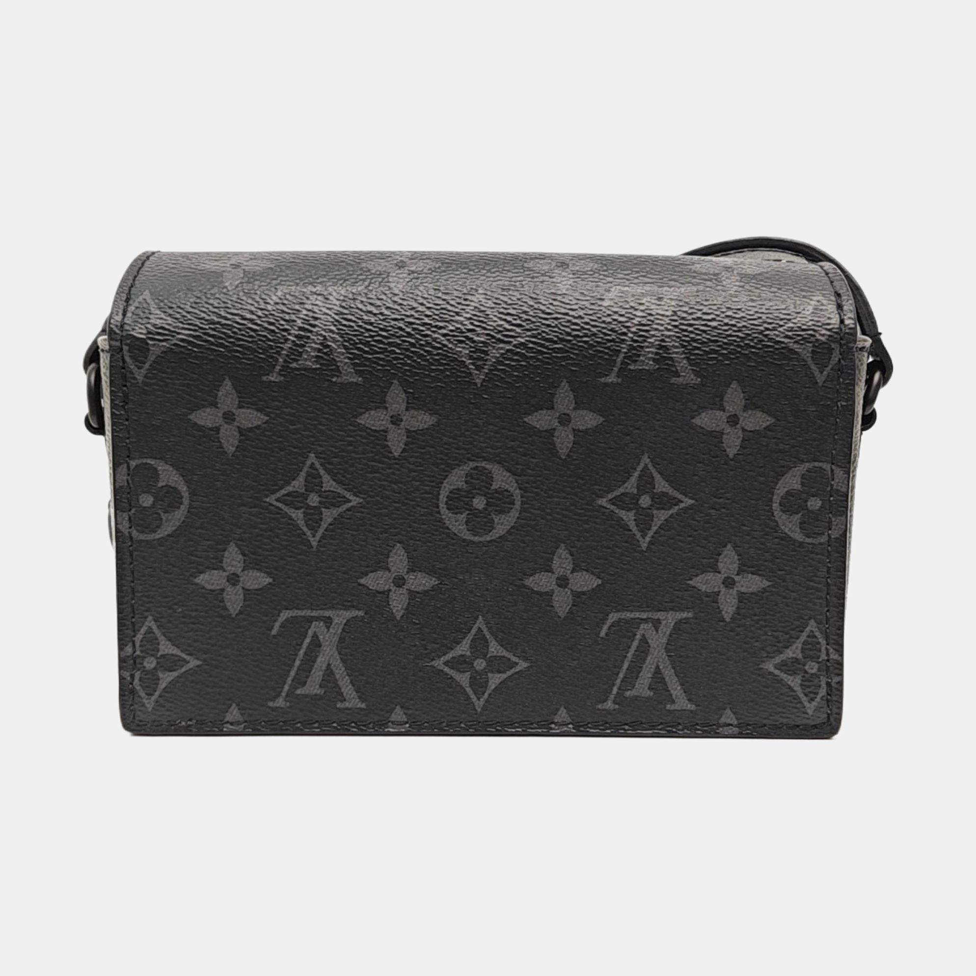 STEAMER Mini Monogram Coated Canvas Black