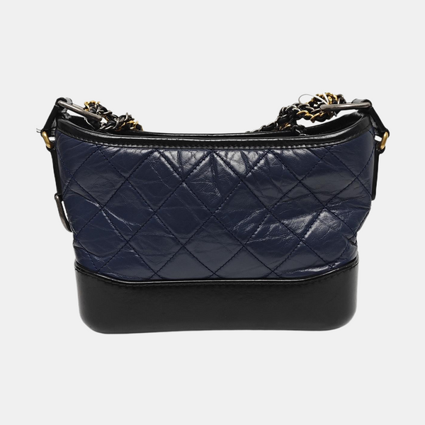 Authenticated pre-owned  GABRIELLE Quilted Calfskin Blue - Shoulder Bag at Looply