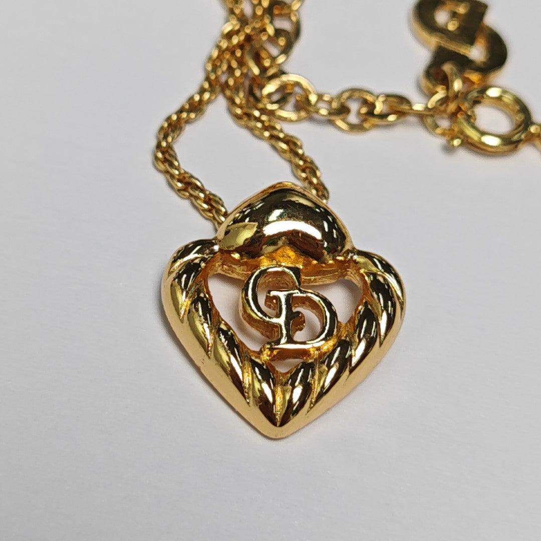 Twist Round Metal Gold Necklace