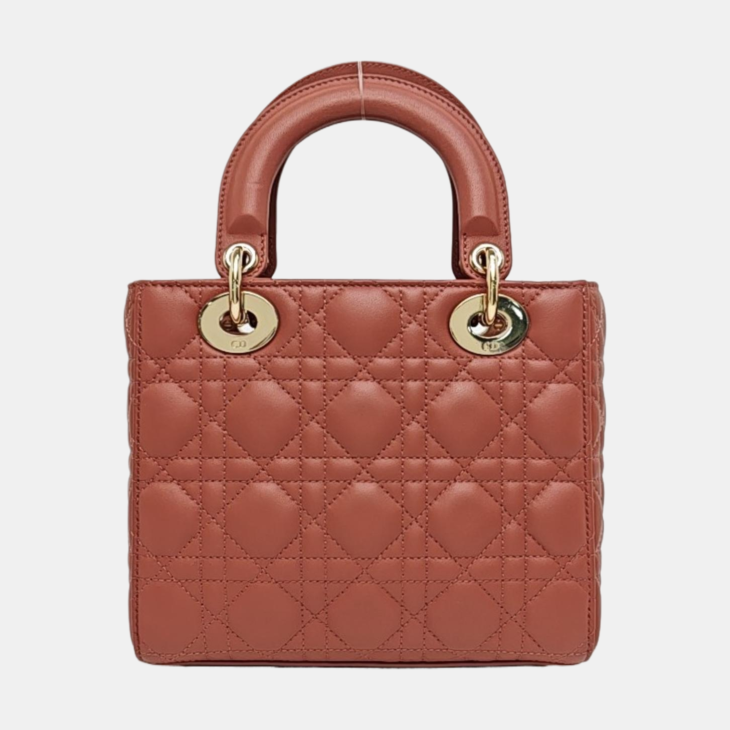 Authenticated pre-owned  Lady Dior Small Quilted Lambskin Beige - Shoulder Bag at Looply