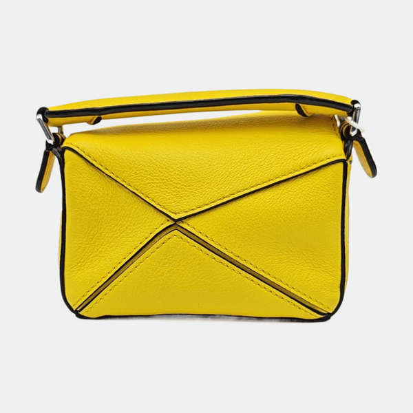 Puzzle Calfskin Yellow