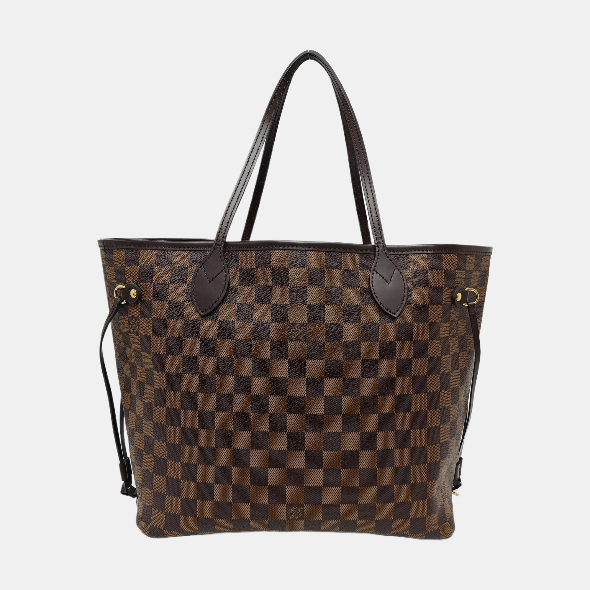 NEVERFULL MM Damier Ebene Coated Canvas Brown