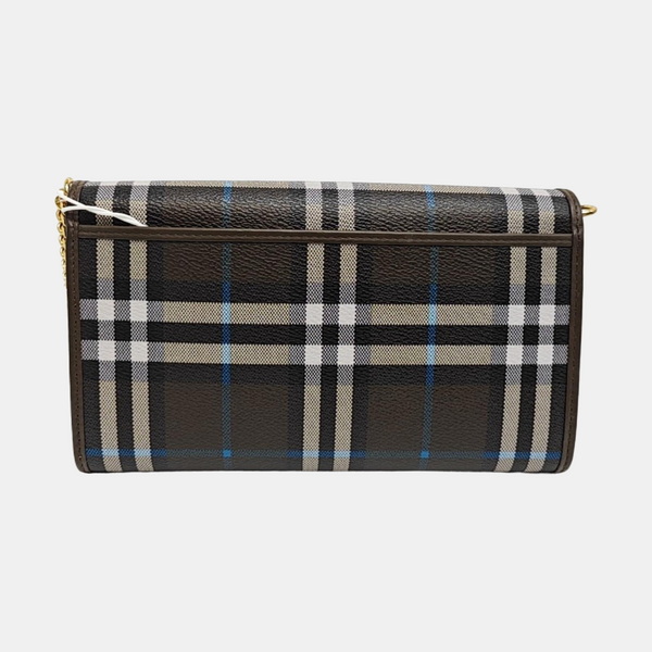 Coated Canvas Shoulder Bag Black