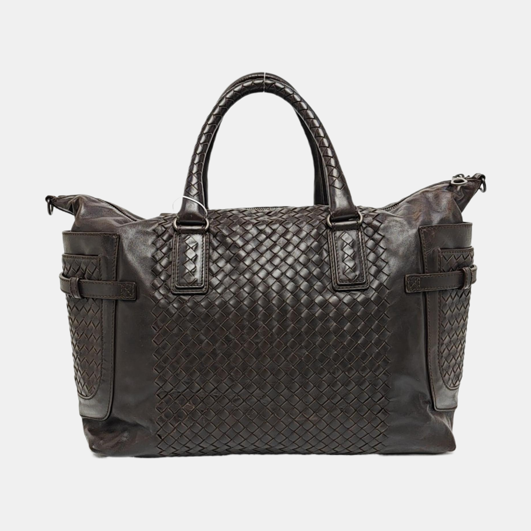 Calfskin Shoulder Bag Brown