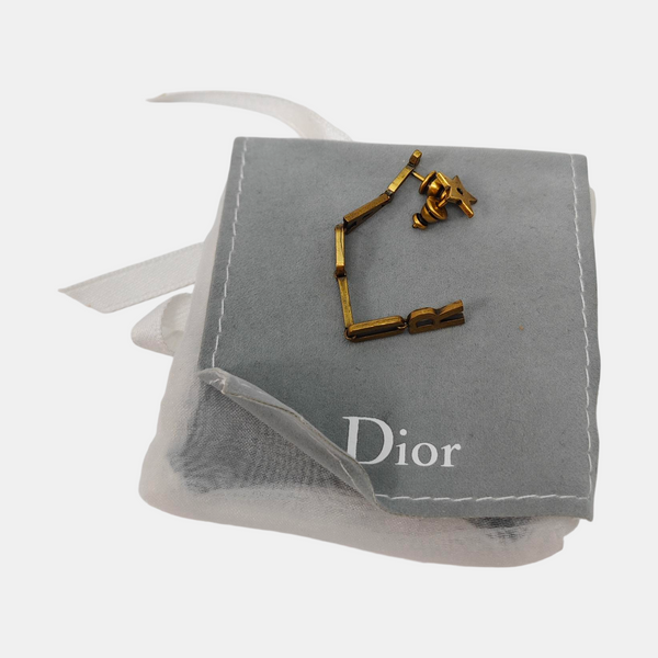 J'adior Metal Gold Stud Earrings