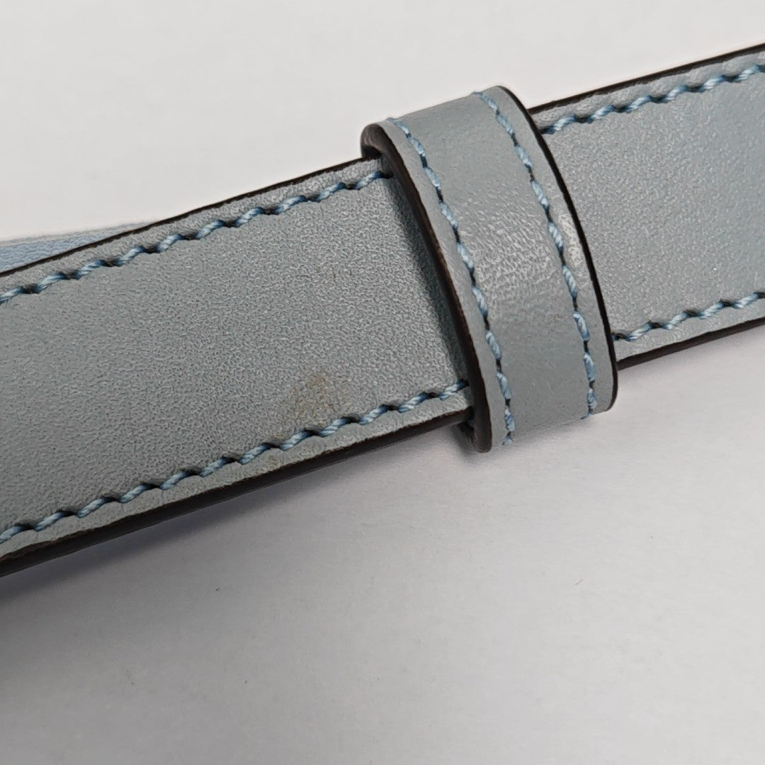 Leather Belt Blue