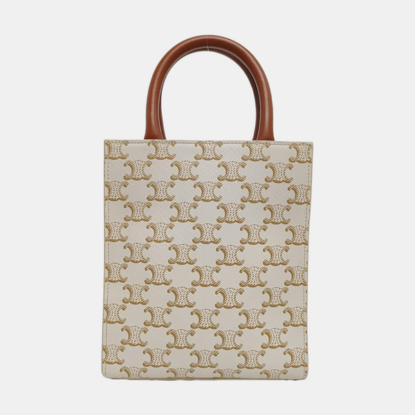 CABAS CELINE Mini Coated Canvas White