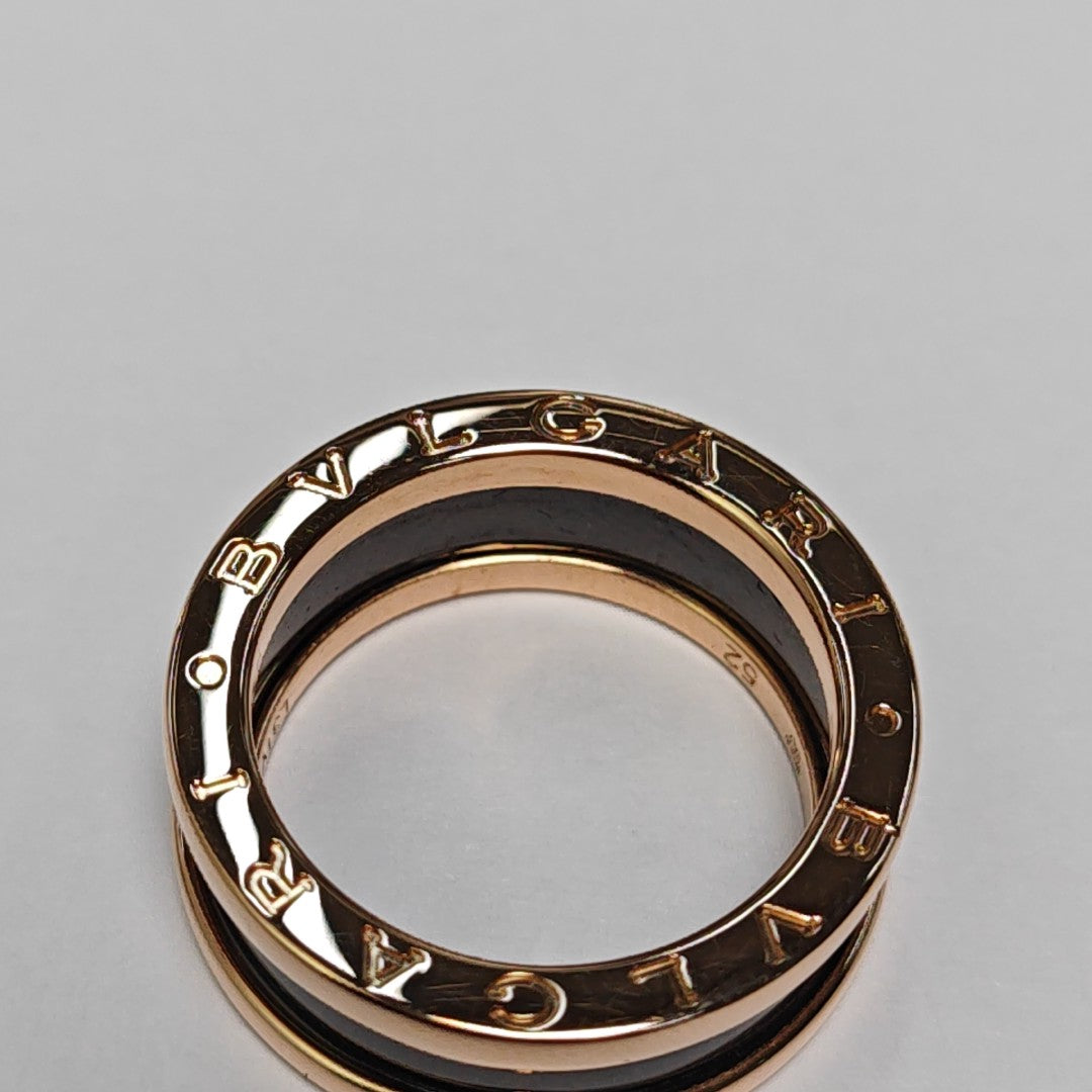 B.ZERO1 18k Rose Gold Ring EU 52