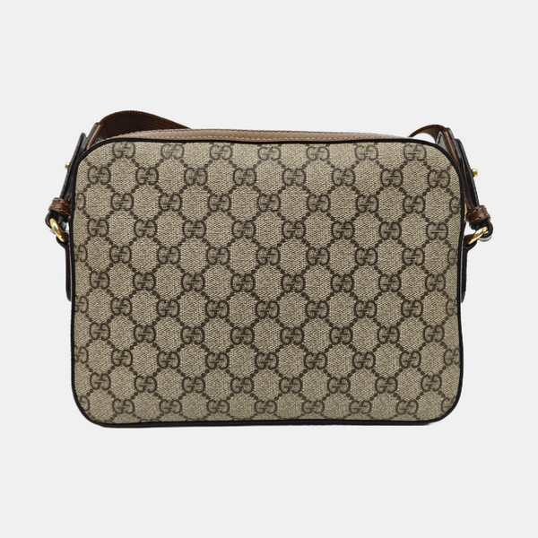 Monogram Coated Canvas Shoulder Bag Black