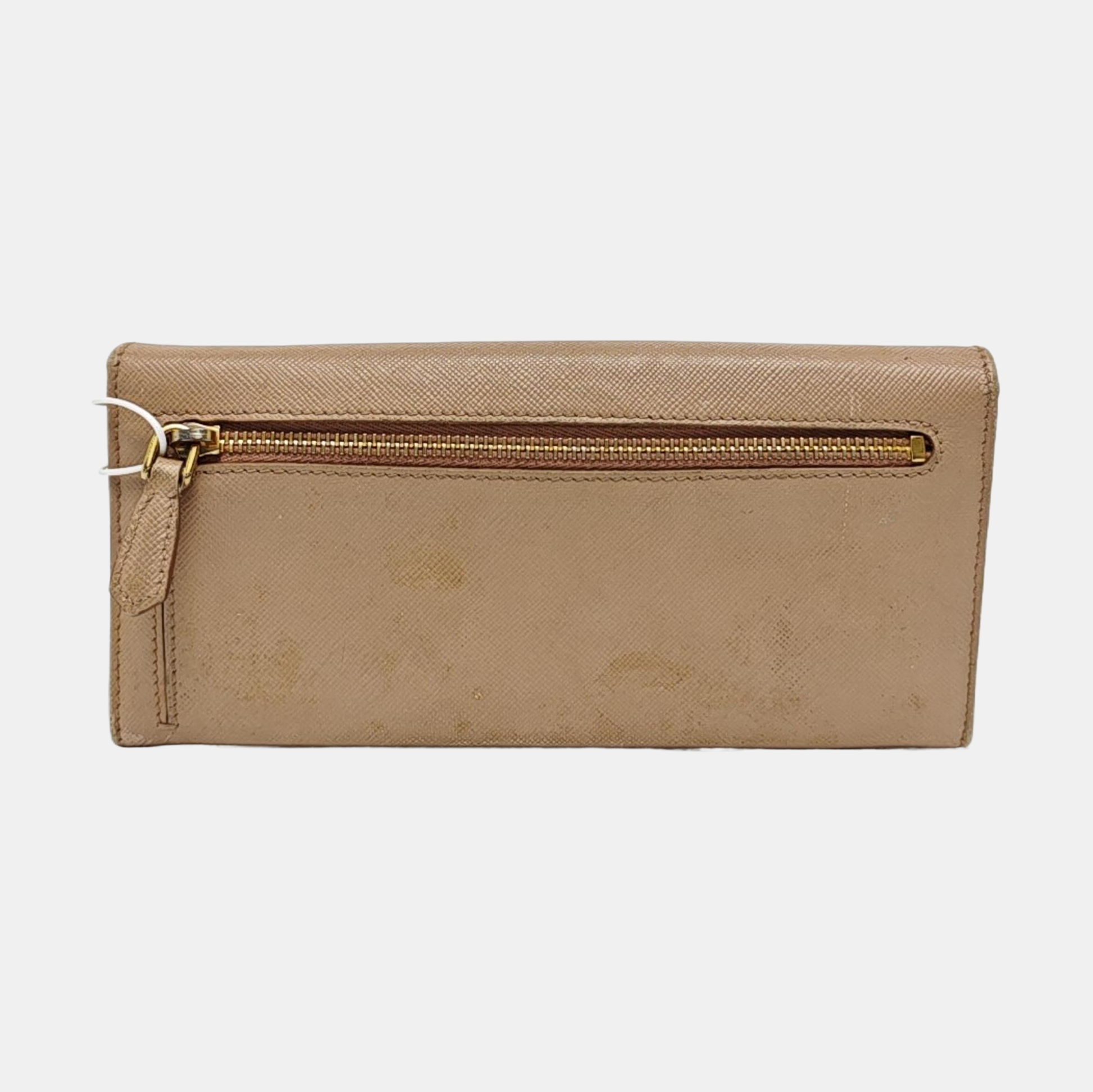 Fiocco Bow Saffiano Calfskin Pink Wallet