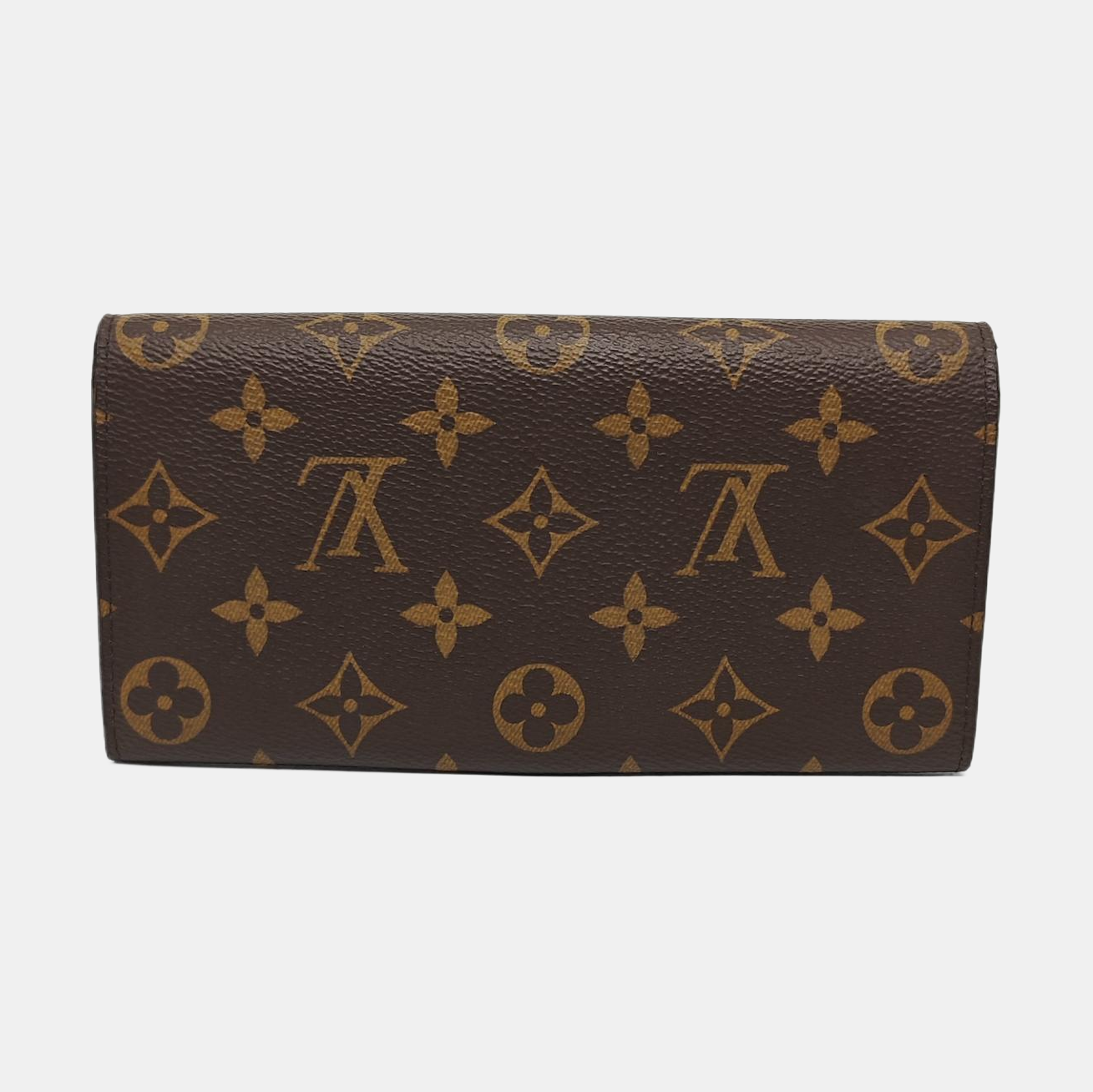 EMILIE Monogram Coated Canvas Brown Wallet