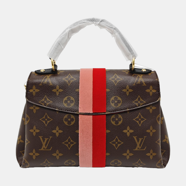 GEORGES BB Monogram Coated Canvas Brown