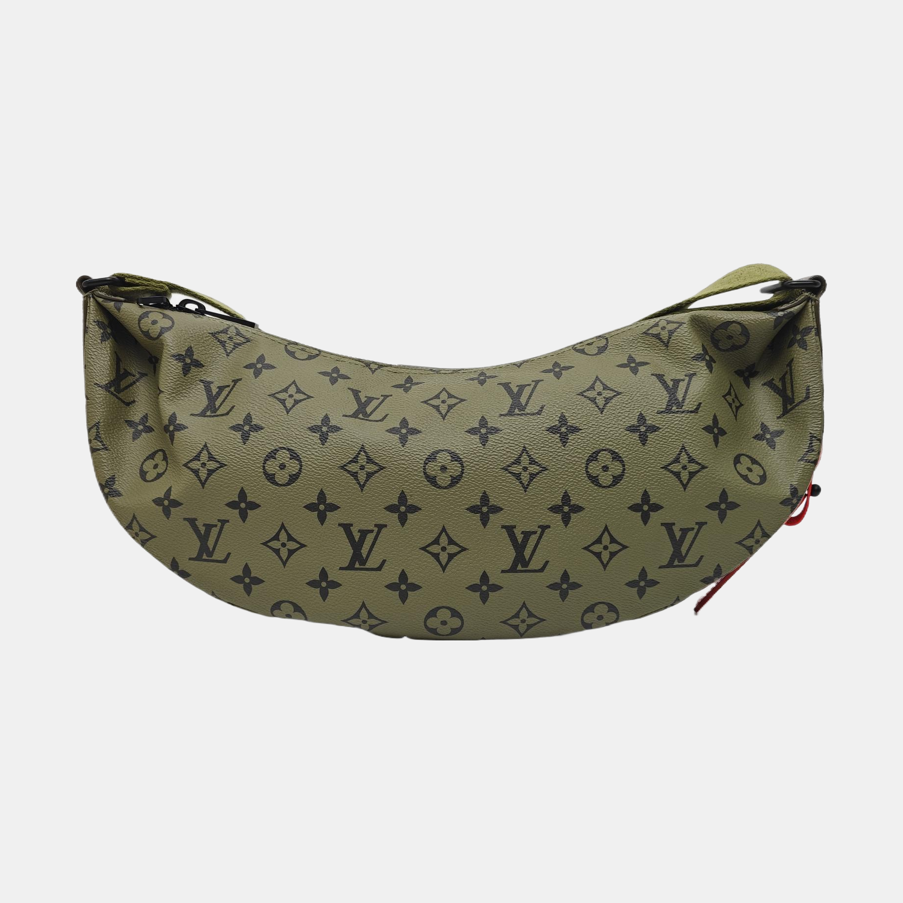 Monogram Coated Canvas Shoulder Bag Green
