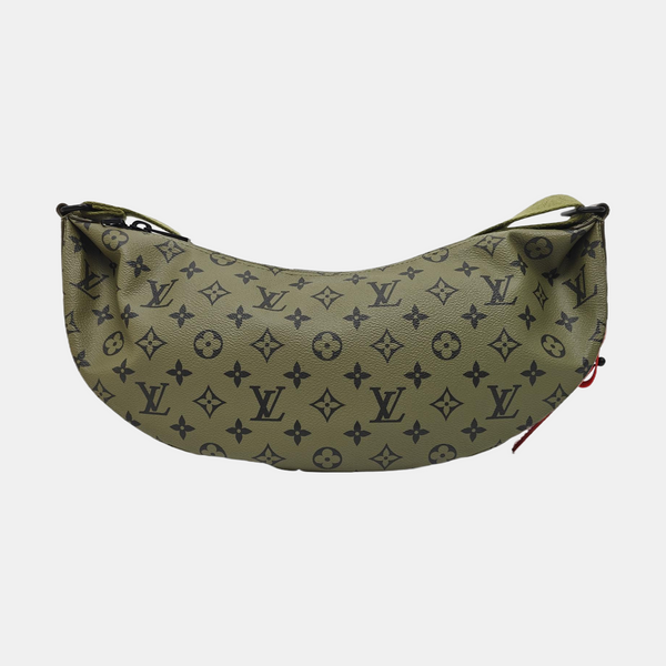 Monogram Coated Canvas Shoulder Bag Green