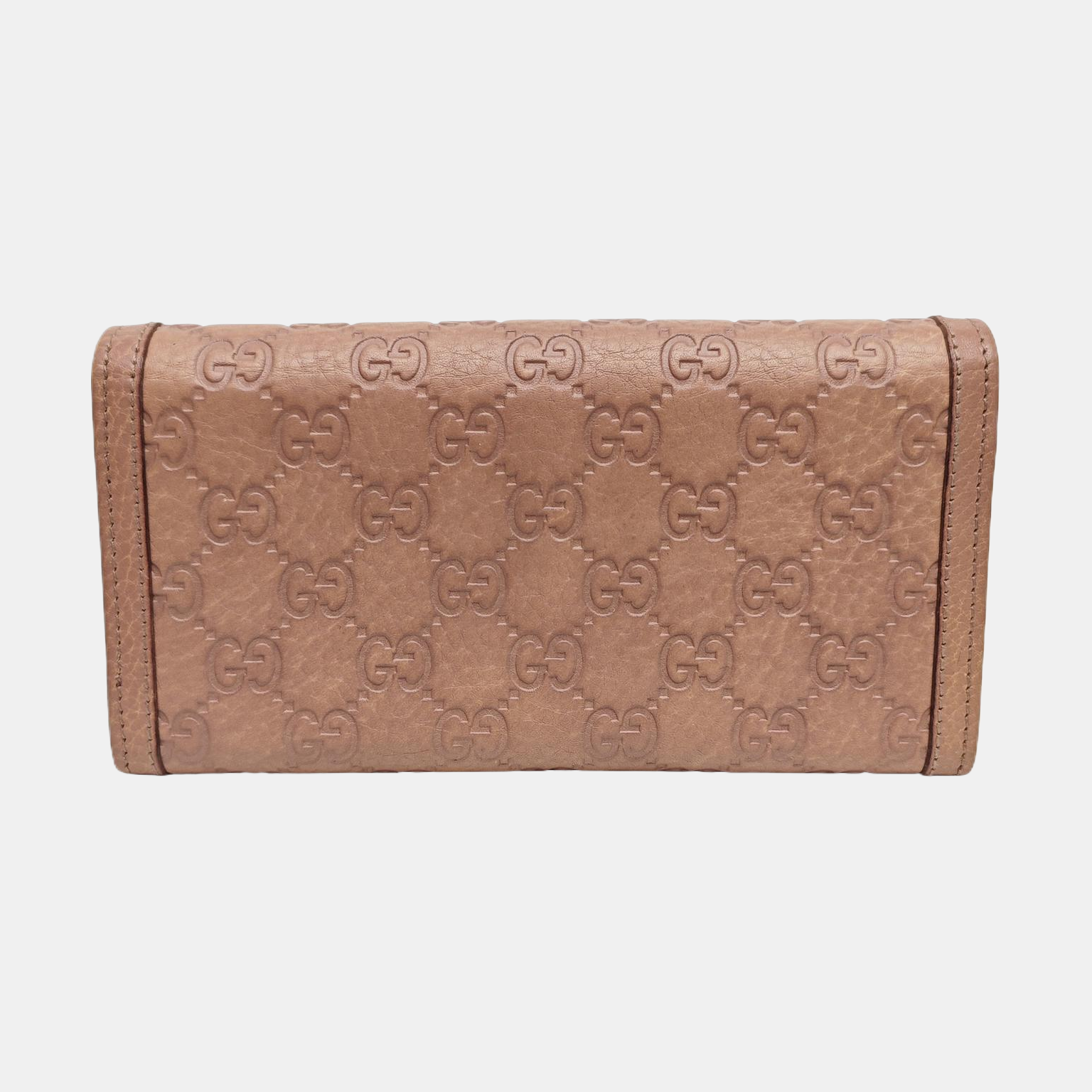 Sukey Monogram Calfskin Beige Wallet
