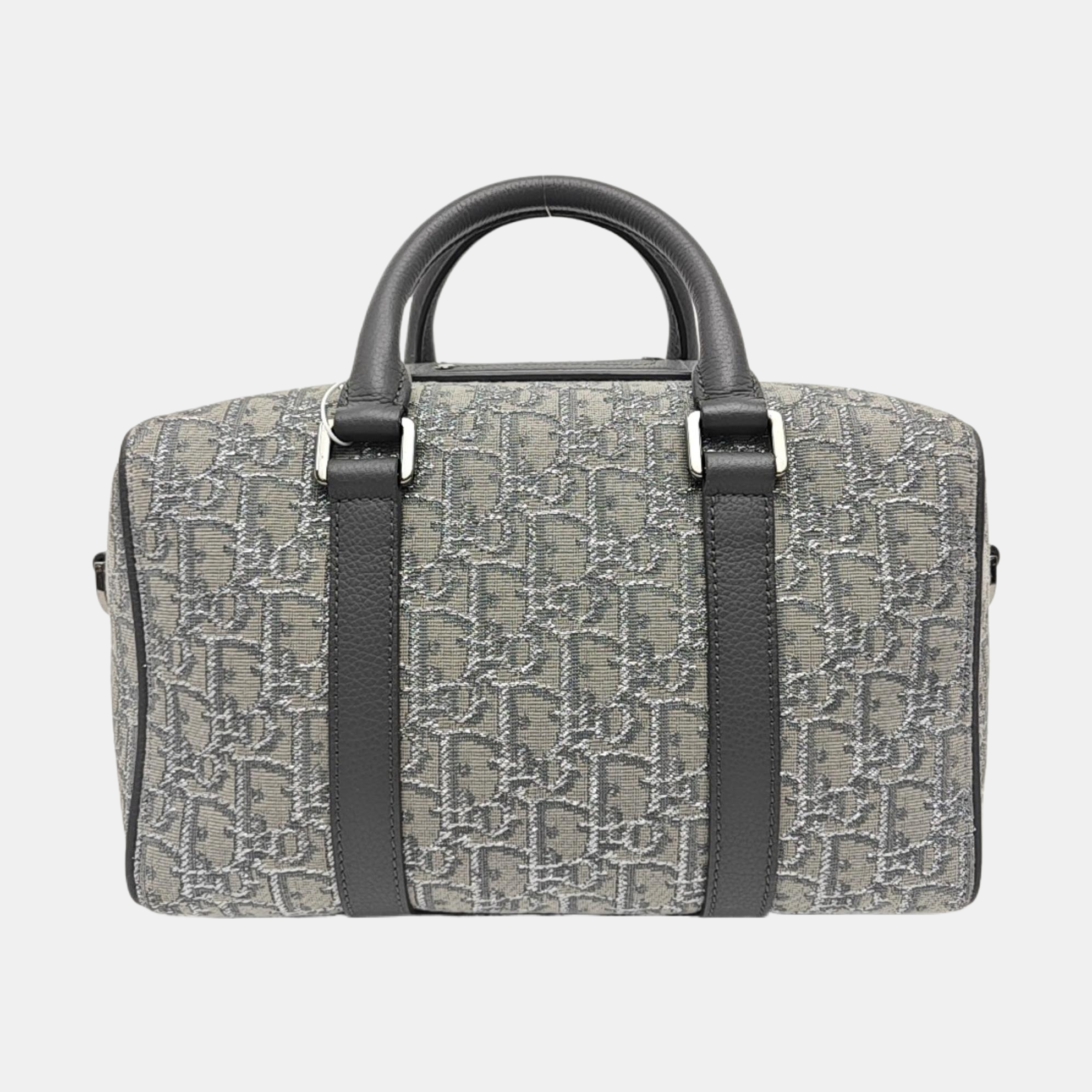 Oblique Canvas Shoulder Bag Gray