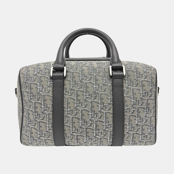Oblique Canvas Shoulder Bag Gray