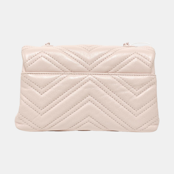 GG Marmont Mini Quilted Calfskin Pink