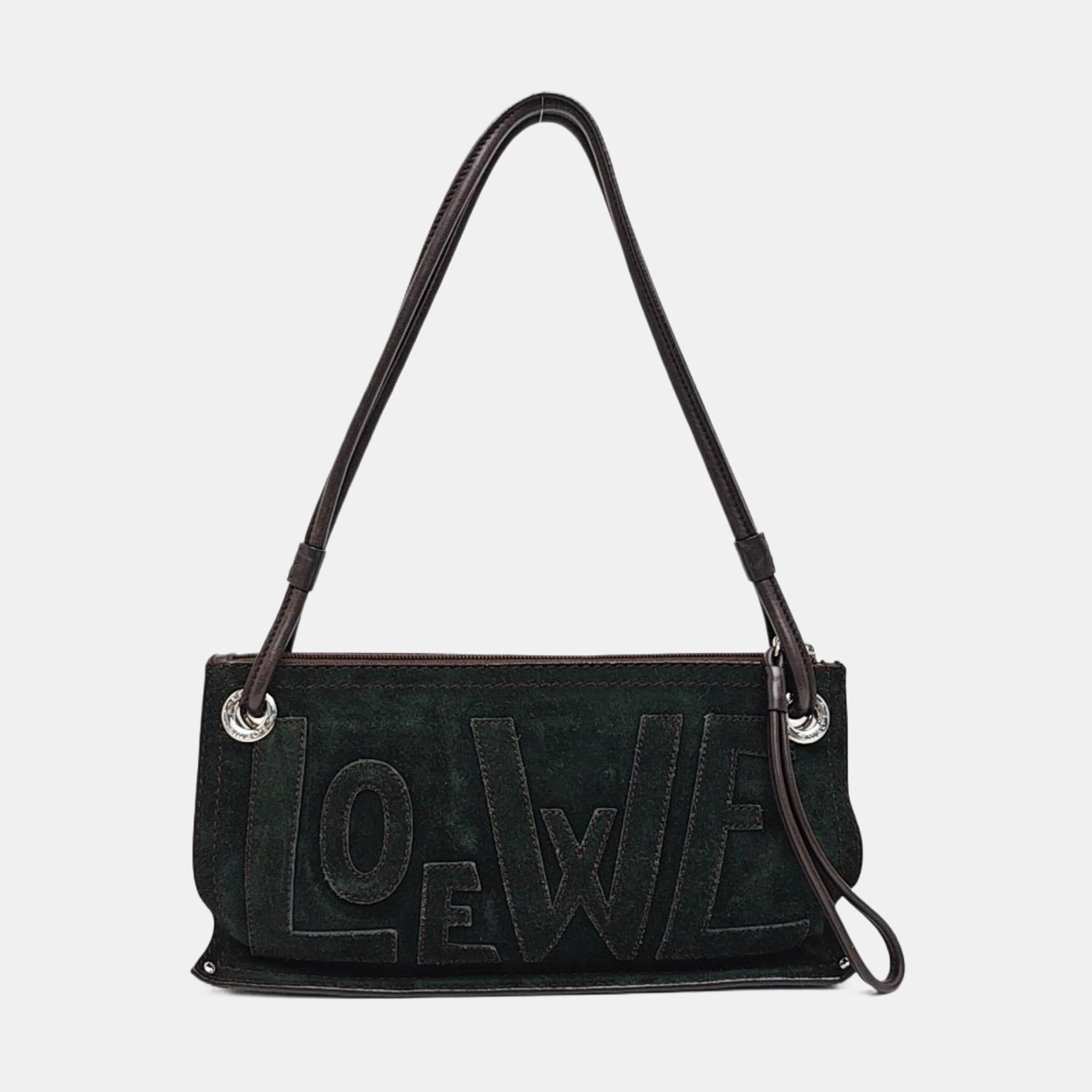 Suede Shoulder Bag Green