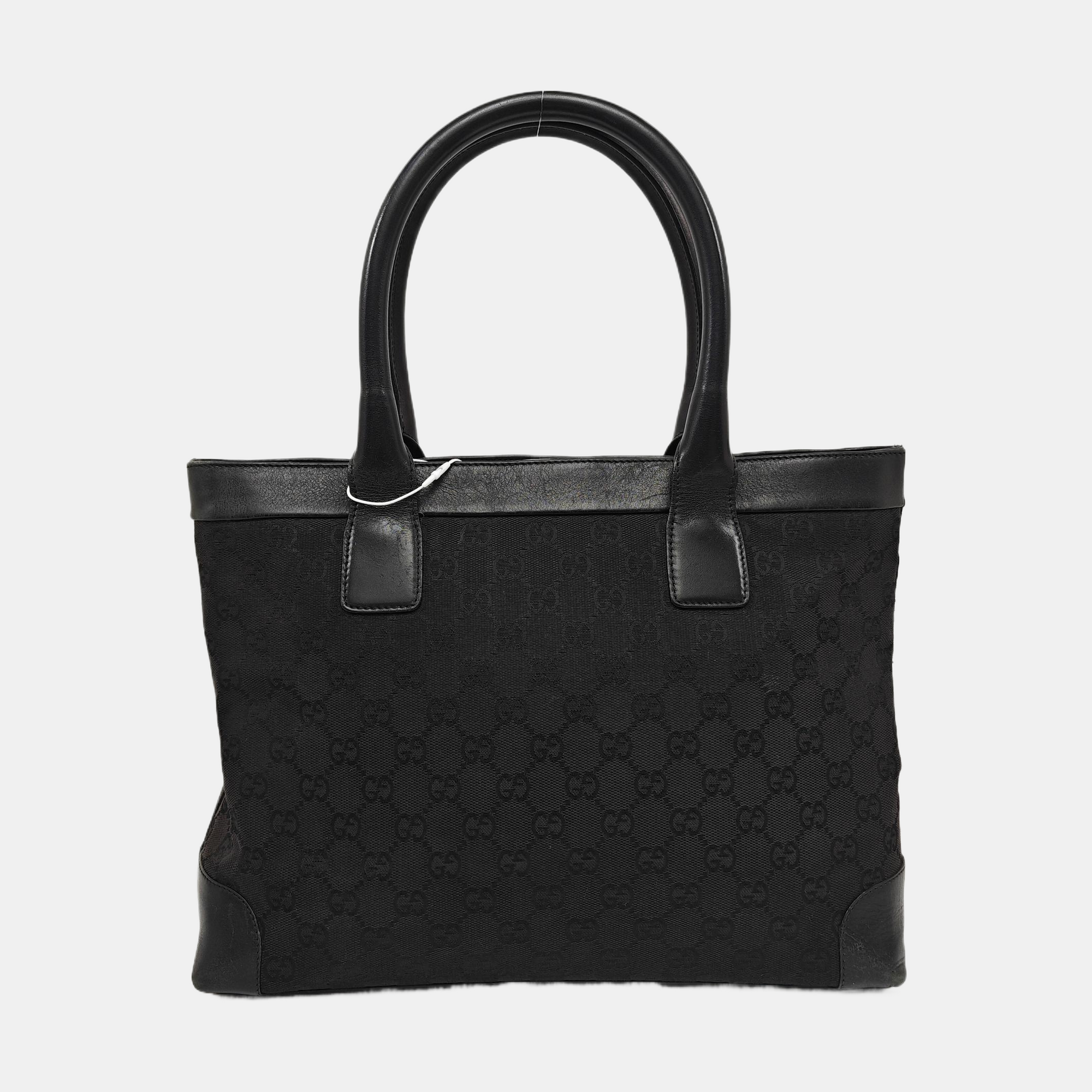 Monogram Canvas Tote Bag Black