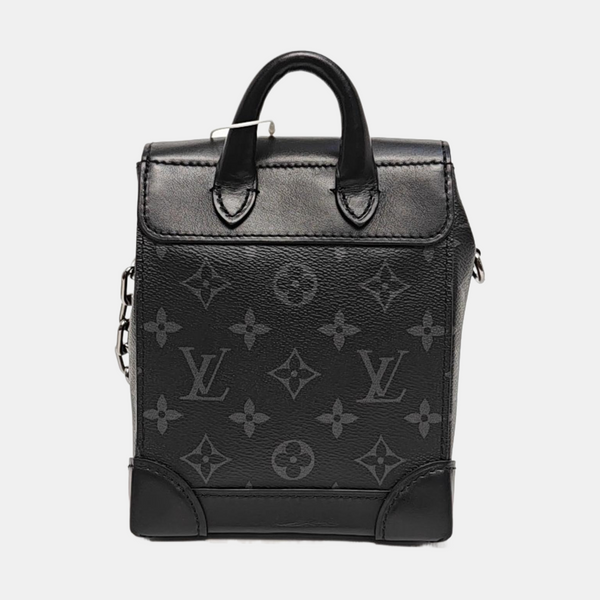 STEAMER Extra Small Monogram Coated Canvas Black
