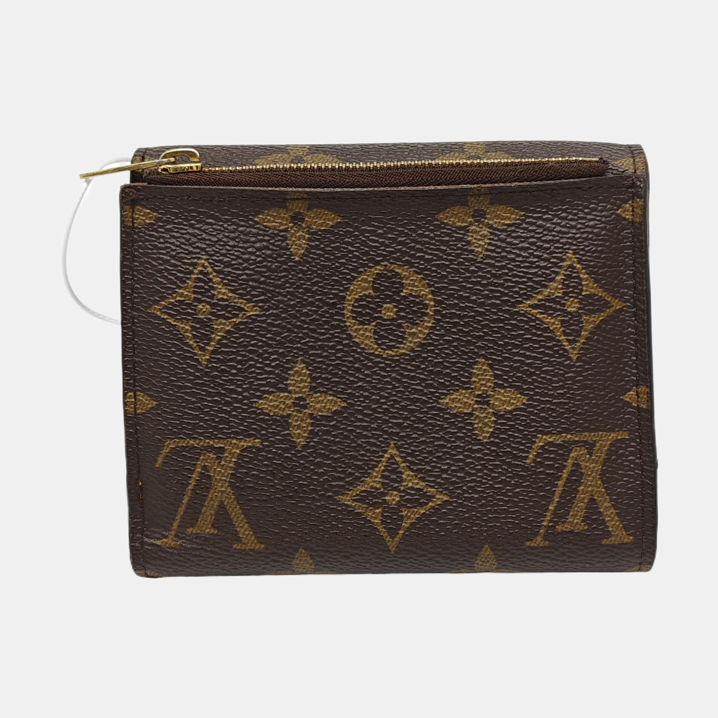 ANAIS Monogram Coated Canvas Brown Wallet