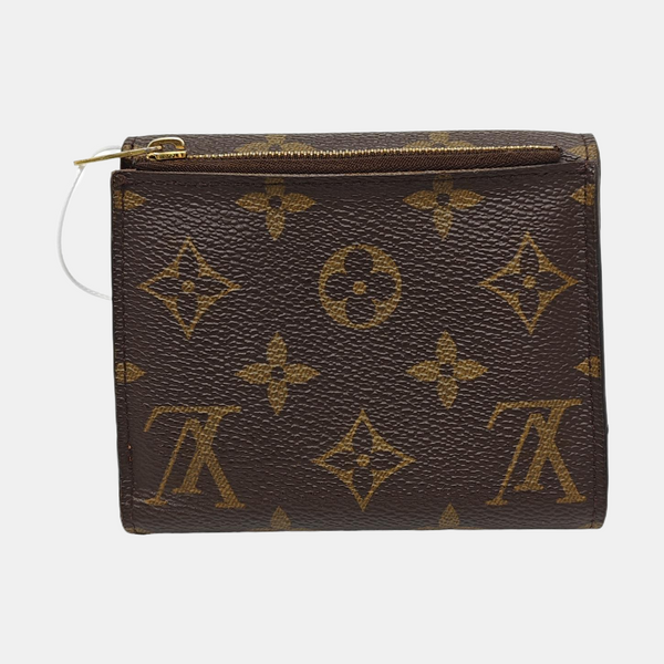 ANAIS Monogram Coated Canvas Brown Wallet