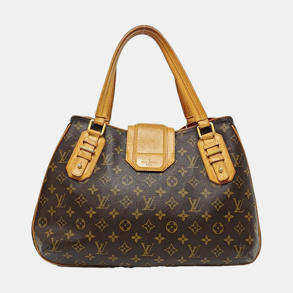 GRIET Monogram Coated Canvas Brown