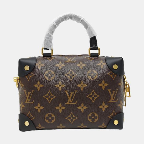 PETITE MALLE Monogram Coated Canvas Brown