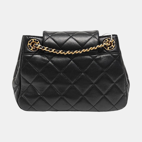 CHANEL 19 Small Quilted Lambskin Black